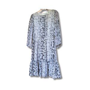 J. Crew Lightweight Gray‎ Snakeskin Dress - Small ✨ Perfect Condition